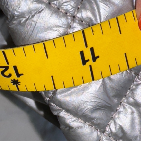 MZ Wallace Large Metro Tote Tin/Steel Metallic Travel Business Professional - Picture 15 of 16